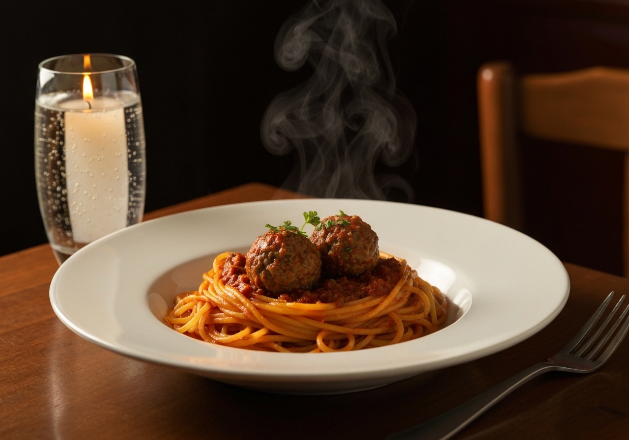 Restaurant feature sample production still